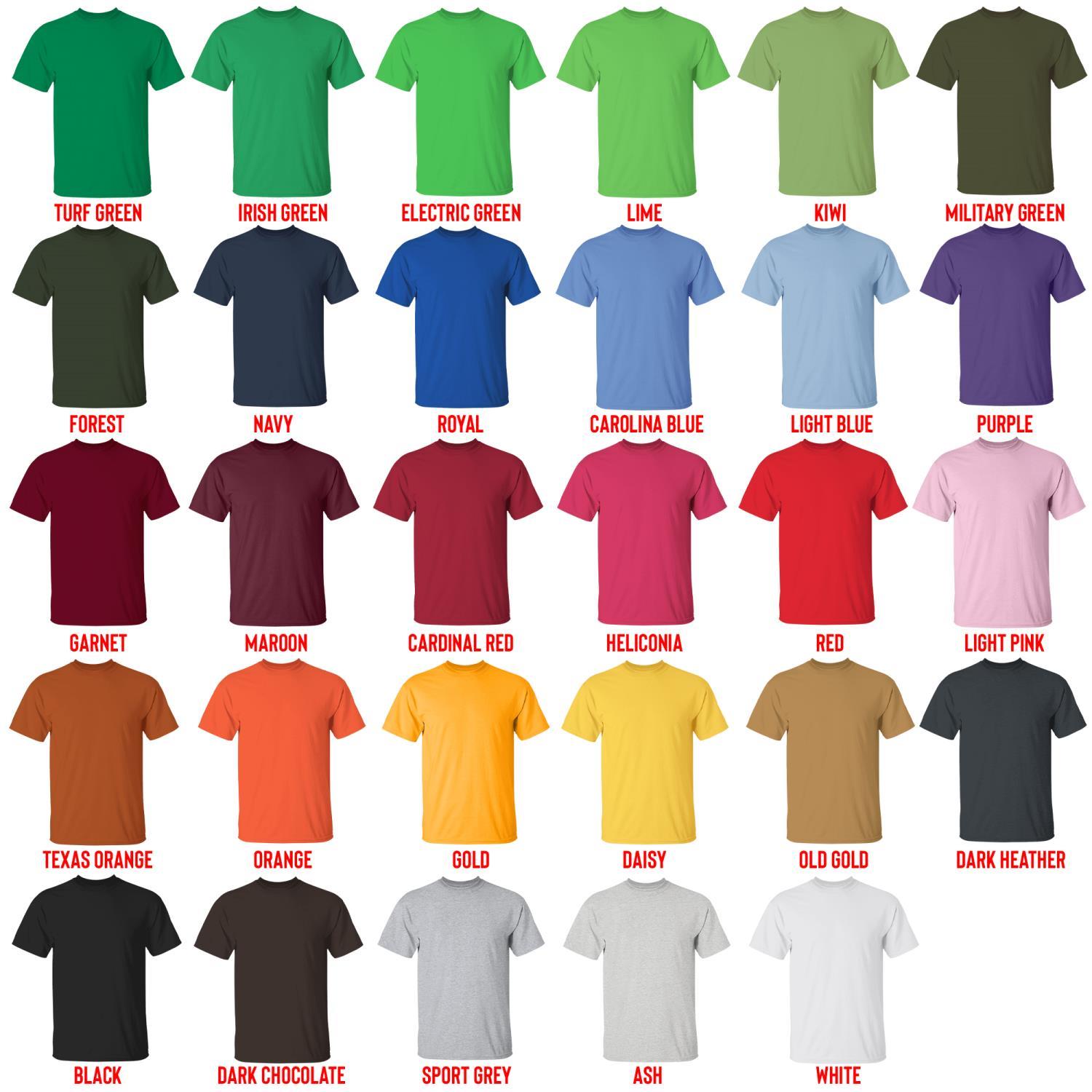 t shirt color chart - Haikyuu AU Store