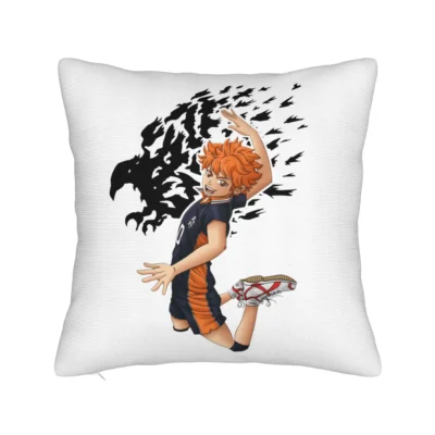 Shoyo Hinata Haikyuu Energetic Jump Throw Pillow