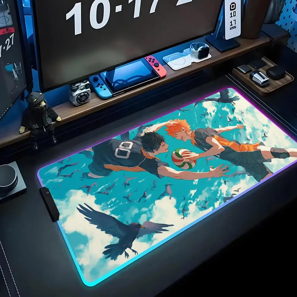 Daichi Sawamura Haikyuu Steadfast Captain RGB Mouse Pad