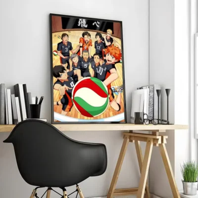 Hinata & Kageyama Haikyuu Dynamic Duo Wall Art