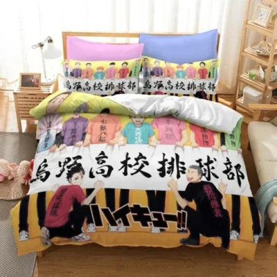 Nishinoya Haikyuu Guardian Spirit Bedding Set