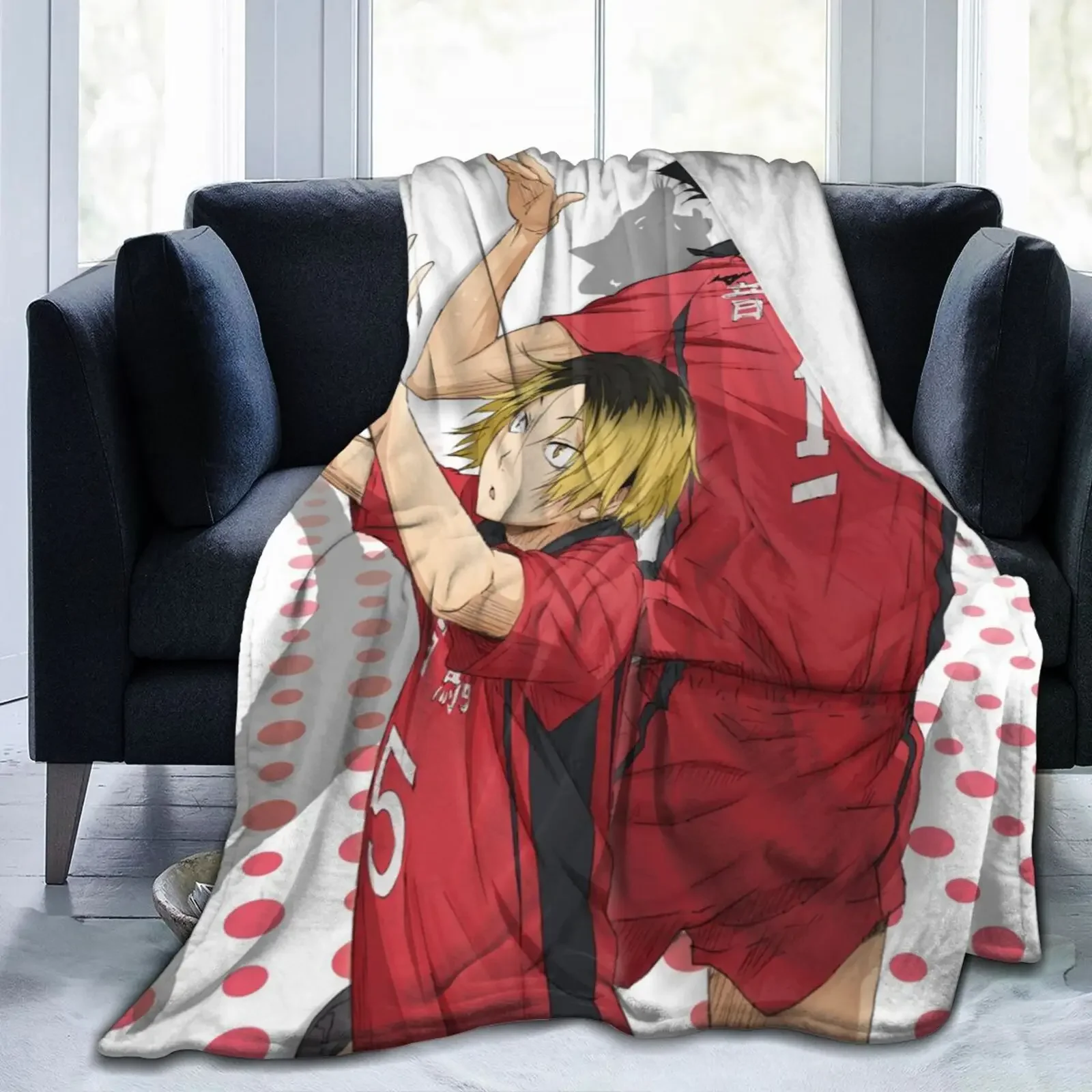 Karasuno Crow Haikyuu Never Give Up Blanket