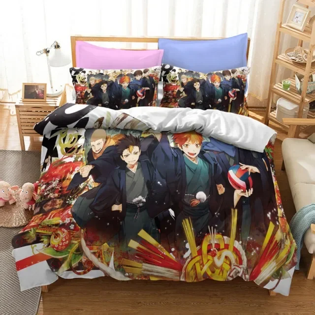 Karasuno Crow Haikyuu Determined Bedding Set