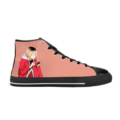 Kozume Kenma Haikyuu Rising Sun High Top Canvas