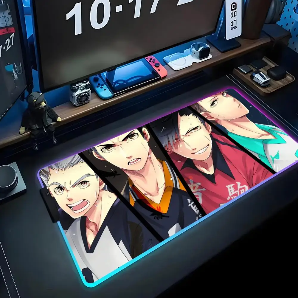 Asahi Azumane Haikyuu Power Ace RGB Mouse Pad