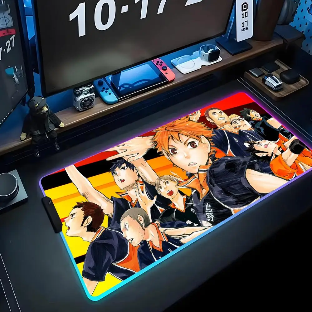 Ushijima Wakatoshi Haikyuu Dominant Spiker RGB Mouse Pad