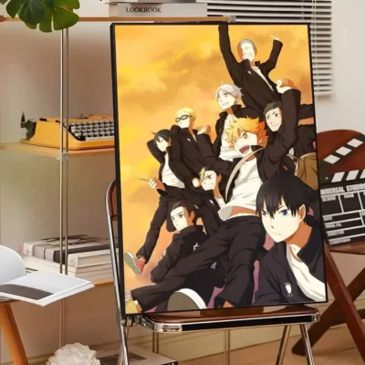 Asahi Azumane Haikyuu Power Smash Wall Art