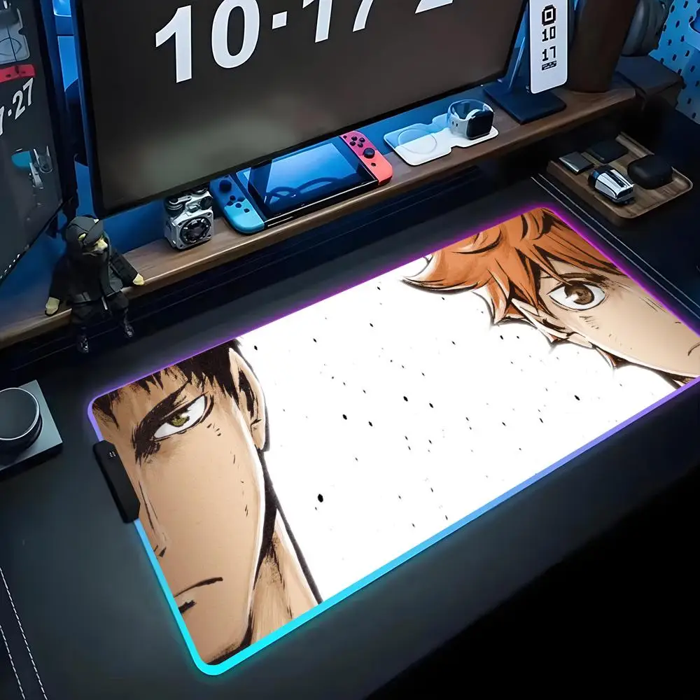 Kei Tsukishima Haikyuu Tactical Block RGB Mouse Pad
