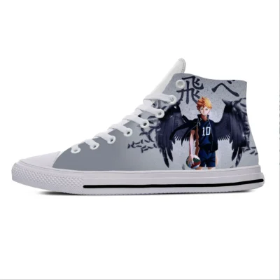 Shoyo Hinata Haikyuu Unstoppable Energy High Top Canvas