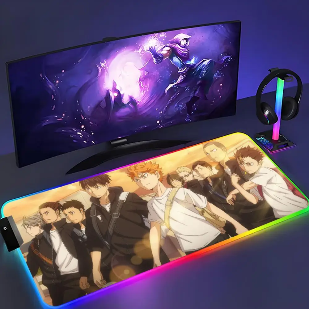 Nekoma Haikyuu Clever Cat RGB Mouse Pad