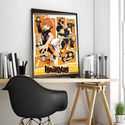 Nishinoya Haikyuu Lightning Reflex Wall Art