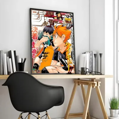 Haikyuu Painting Calligraphy Canvas Poster