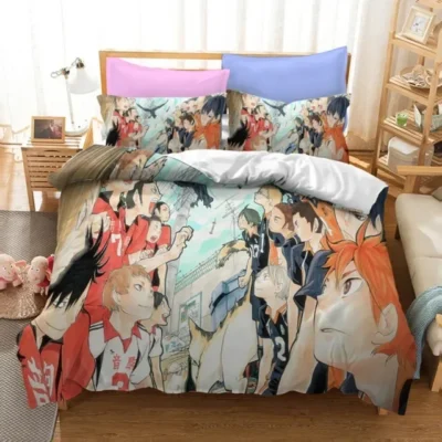 Karasuno Haikyuu Never Give Up Bedding Set
