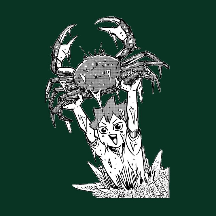 Hinata With A Crab Haikyuu Tote Bag - Image 2