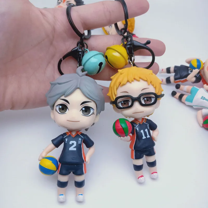 1pc Random Color Haikyu!! PVC Keychain 10CM - Image 5