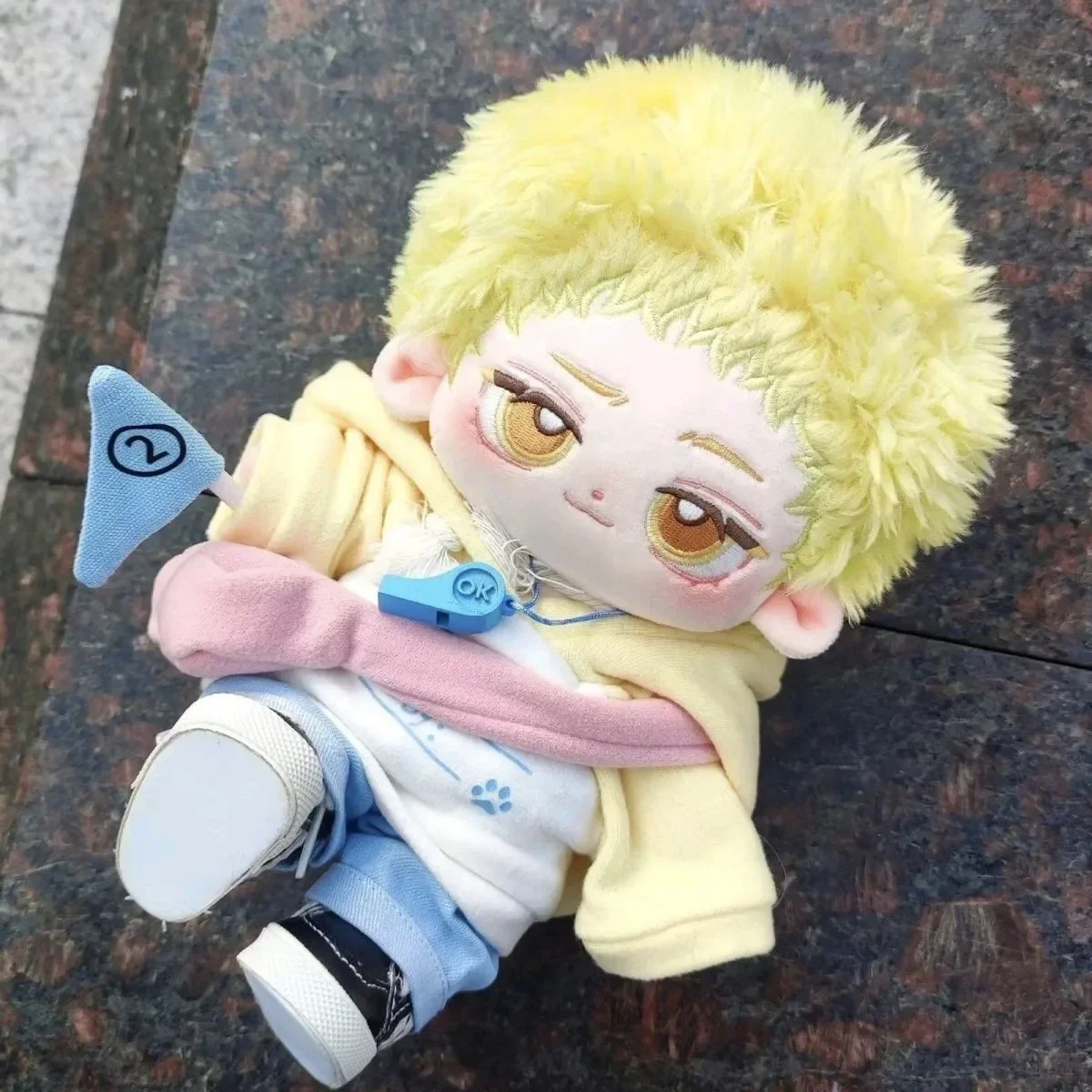 20cm Anime Haikyuu !! Kei Tsukishima Cosplay Plush - Image 3