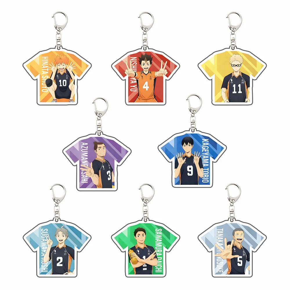 Anime Haikyuu !! 6cm Acrylic Keyrings