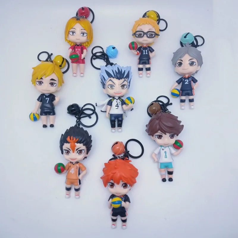 1pc Random Color Haikyu!! PVC Keychain 10CM - Image 2