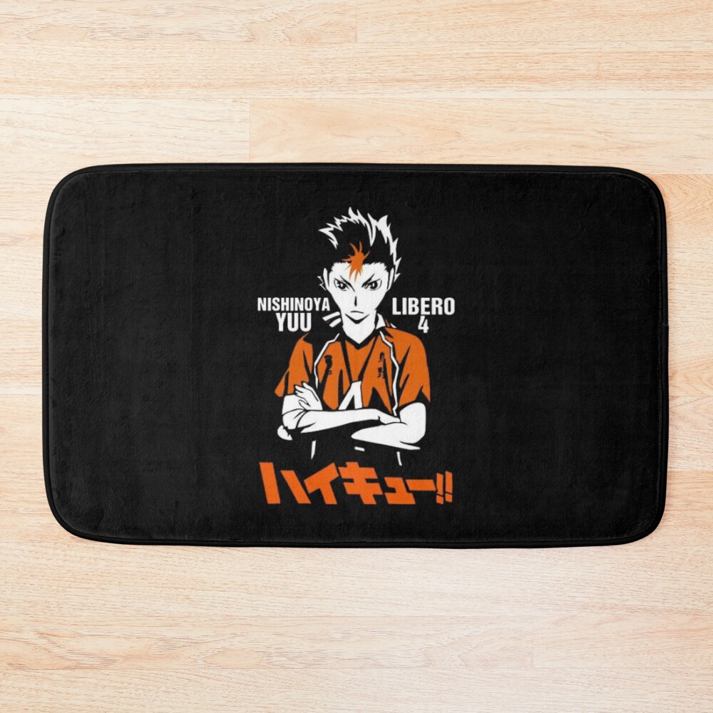 Nishinoya Yuu Libero 4 Haikyuu Bath Mat