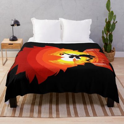 Haikyuu Inspired Dual Silhouette Anime Art Throw Blanket