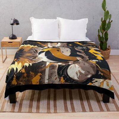 Hinata Shoyo Art Throw Blanket