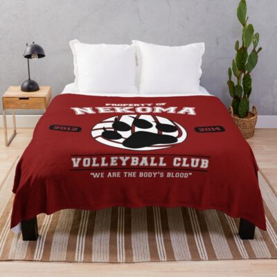 Team Nekoma Throw Blanket
