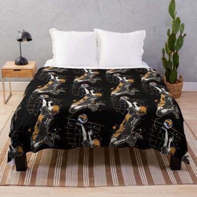 Hinata Shoyo Midair Throw Blanket