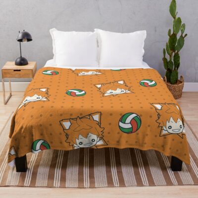 Hinata Pattern Throw Blanket