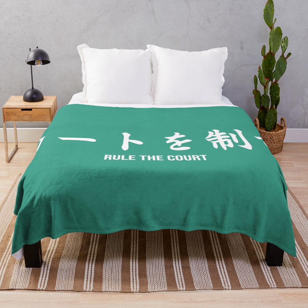 Aoba Johsai Banner Throw Blanket