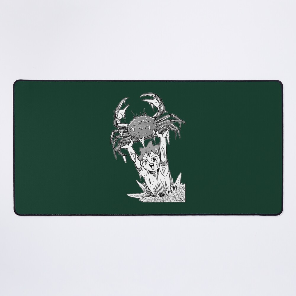 Hinata With A Crab Haikyuu Mouse Pad