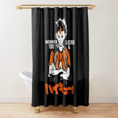 Nishinoya Yuu Libero 4 Haikyuu Shower Curtain