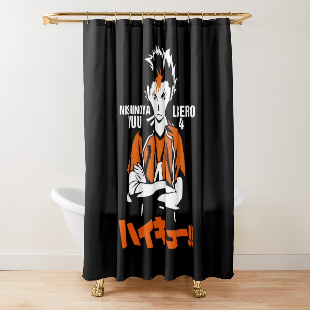 Nishinoya Yuu Libero 4 Haikyuu Shower Curtain