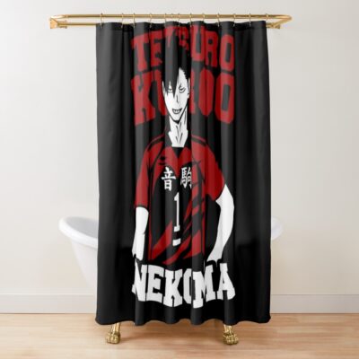 Tetsuro Kuroo Nekoma Shower Curtain