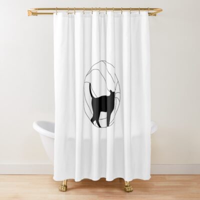 Silent Cat Shower Curtain