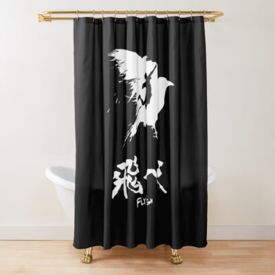 Haikyuu Fly High White 1666 Shower Curtain