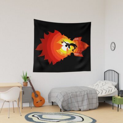 Haikyuu Inspired Dual Silhouette Anime Art Tapestry