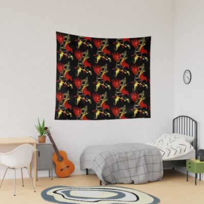Hinata Rising Crow Minimalist Haikyuu Tapestry
